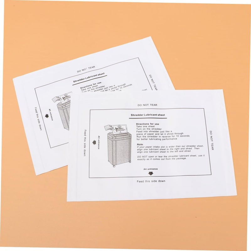DIYEAH 8pcs Professional Shredder Oil Paper Portable Paper Lubricating Oil for Shredders Easy Application Lubrication - Image 3